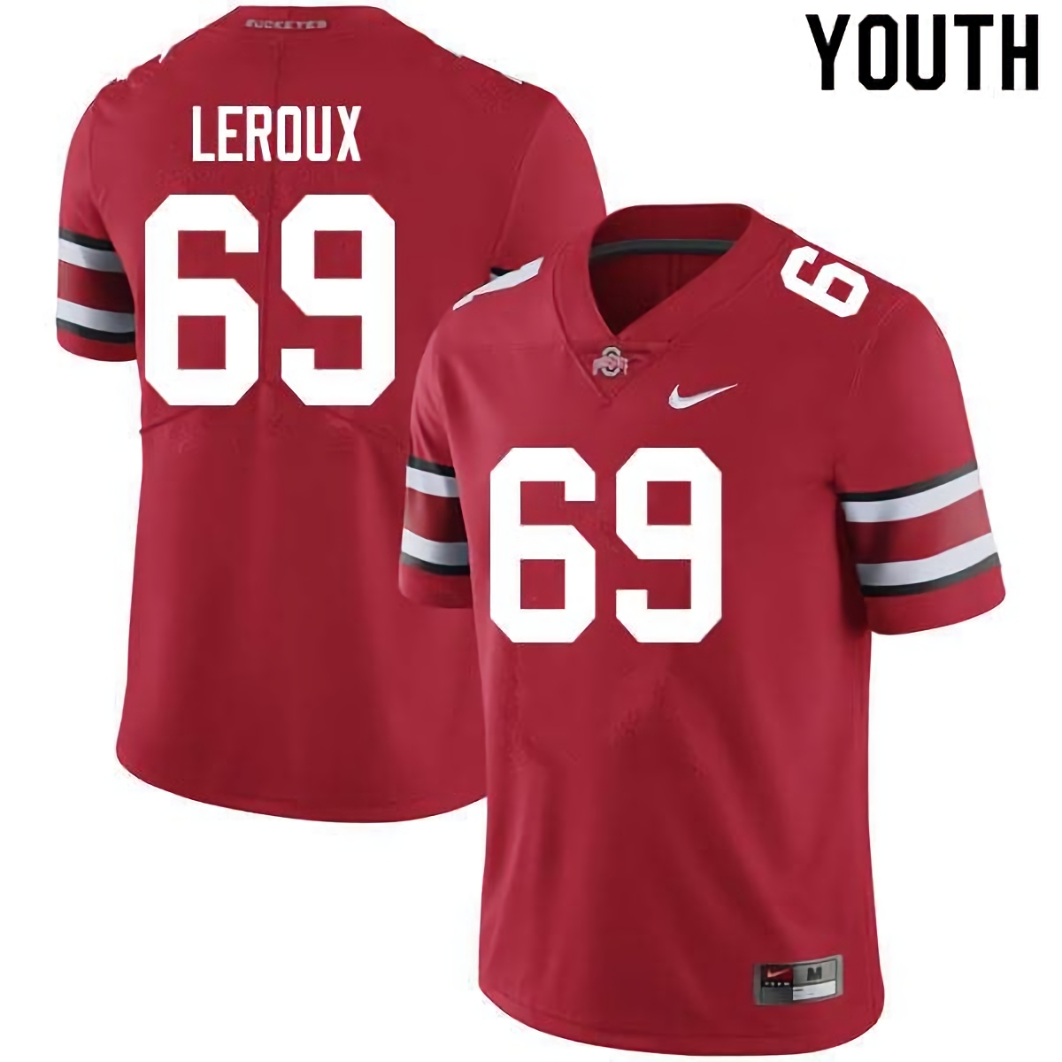 Trey Leroux Ohio State Buckeyes Youth NCAA #69 Nike Scarlet College Stitched Football Jersey JXP5056PY